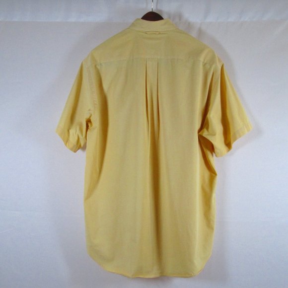 Tommy Hilfiger Mens Yellow Short Sleeve Dress Shirt Size M Pre-worn Grea… - Picture 2 of 6